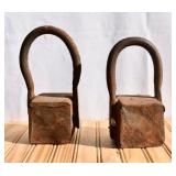 Antique (HEAVY) Cast Iron Horse Tether Weights