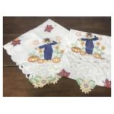 Scarecrow tablecloth, table runner- adorable