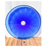 Large Cobalt Blue Glass Platter ?
