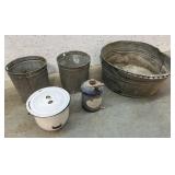 Galvanized Tubs and Sap Buckets