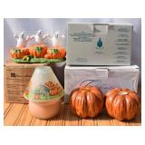 Lot of Fall-Halloween Candles/Holders