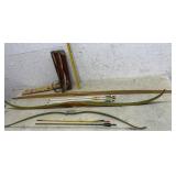 Three Bows with Arrows & Bag