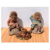 Tom Clark Signed Gnomes/Figures. Kanuk, Klondike