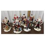 7 international Santa figures *2 with damage