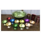 Colorama bowl, desert cups, tumblers
