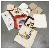 Linens- tablecloths, napkins etc, some hand