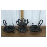 Metal candle holders *1 cast iron