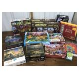 Puzzles, Flash cards, Chinese checkers, Belly