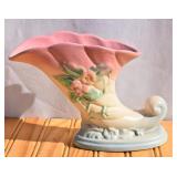 Vintage Hull Art Pottery Cornucopia Vase