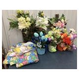 Easter decorations- crosses, wreaths, table