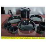 Vintage Blk Speckled Graniteware