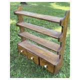 3 Draw Wall Hanging Shelf Approx. 30x7x30