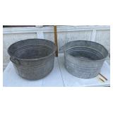 2 Galvanized Ash Pans