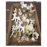 Dog, bird and cat etcï¿½ figures *some repairs and