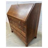 Federal Slant Front Desk with Key Very Good