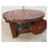 Red Wood Coffee Table 32/15 $ donated to candor