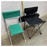 Two Folding Camping Chairs