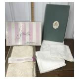 Scranton lace, Damask Irish- linens, tablecloths,