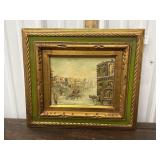 Signed painting Italy ï¿½Floating Cityï¿½ approx.