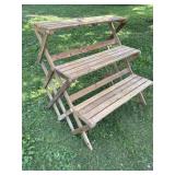 Plant stand 3 tier approx. 37x29x35