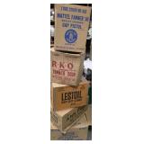 5 advertising shipping boxes -  Mattel cap guns,