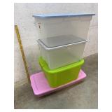 4 Tubs W/lids