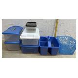 Clear Tubs and Assorted Containers/ Seven