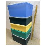 5 Tupperware storage Containers - NICE!!!