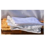 Box of vintage linens