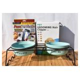 Pet Food/Water Bowls & Grooming Items