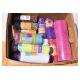 Box of Craft Mesh. Assorted Colors. New