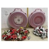 Holiday Wreaths with Storage Containers