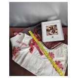 ThirtyOne apron, Pyrex cranberry/ cookbook