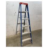 Louisville Fiberglass Step Ladder 6 ft $ donated