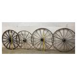 Four Wagon Wheels