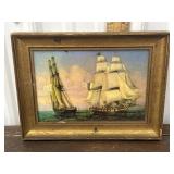 Art ships on canvas