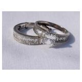 Ross Simons 925 Sterling Silver/Platinum Overlay