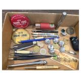 Interesting little junque - jackknives, oil can,