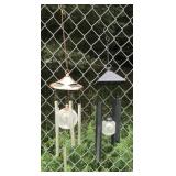 Solar light wind chimes