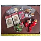 Vint Christmas Elves, figurines, etc