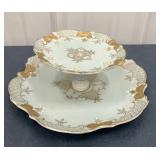 Vintage 2 tier tidbit tray