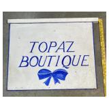 Double Sided Wooden  Boutique Sign