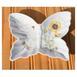 Lenox Butterfly Porcelain Trinket Dish. New