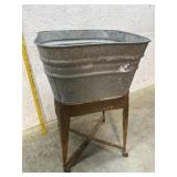 Single Washtub With Stand
