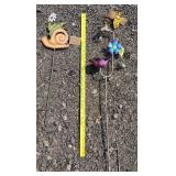 Metal garden decor