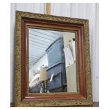 Antique gilded mirror - dings in frame