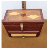 Inlaid jewelry box
