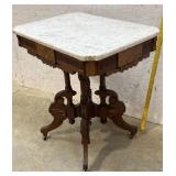 Victorian Marble Top Table 28/20/30