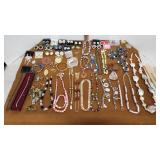 Costume jewelry necklaces, bracelets, earrings,