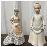 Cybis "Emily Ann" porcelain figurine and Coalport